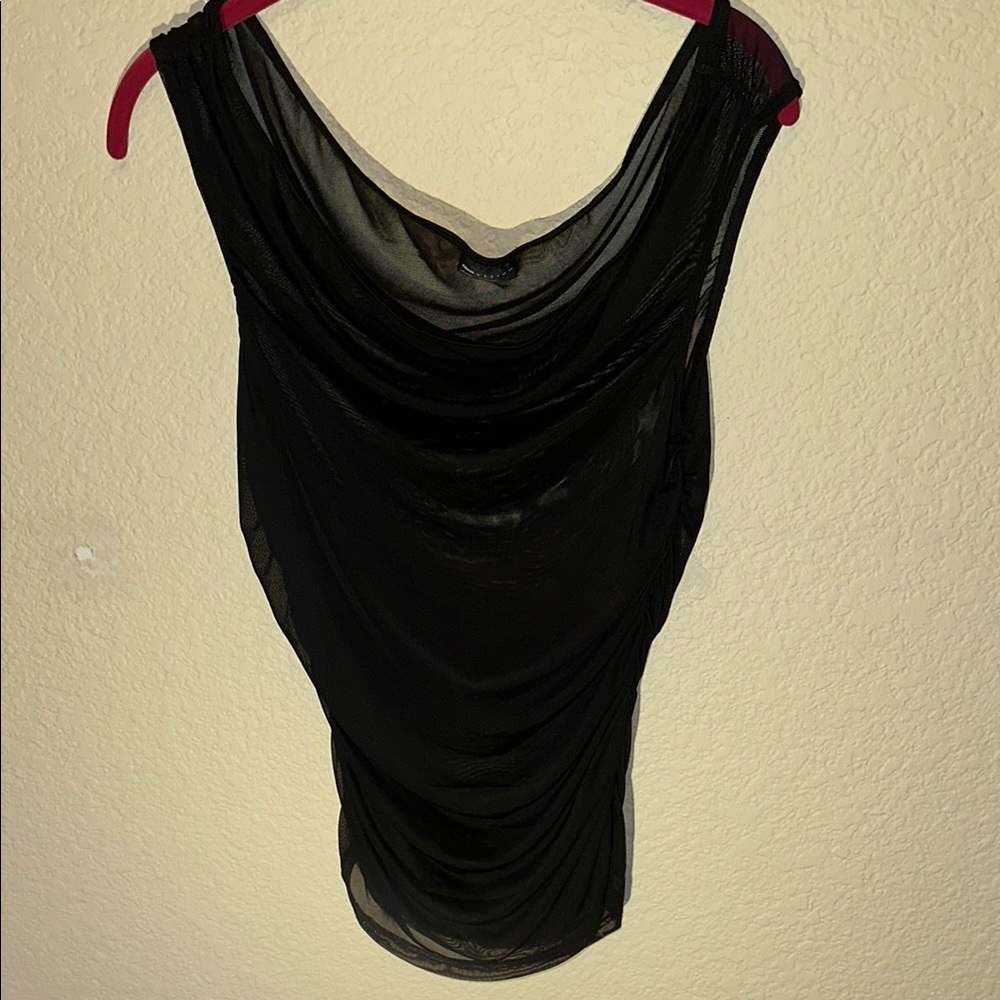 Elegant Black Draped Top
